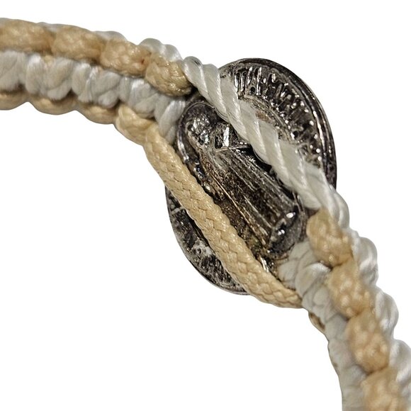 My Saint My Hero Inspirational Blessed Woven Cord Bracelet Spiritual Religious - Picture 5 of 6